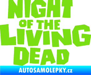 Samolepka Night of living dead zelená kawasaki