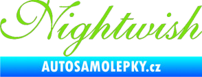 Samolepka Nightwish zelená kawasaki