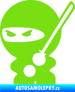 Samolepka Ninja baby 001 levá zelená kawasaki