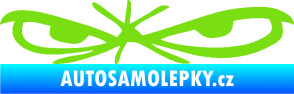 Samolepka Oči 002 levá zelená kawasaki