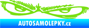 Samolepka Oči 005 levá zelená kawasaki