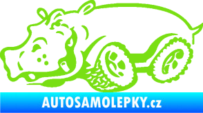 Samolepka Off Road 006 levá hroch zelená kawasaki