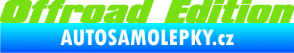Samolepka Offroad edition 002 nápis zelená kawasaki