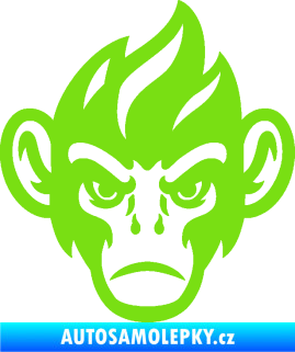 Samolepka Opičák 002 pravá zelená kawasaki