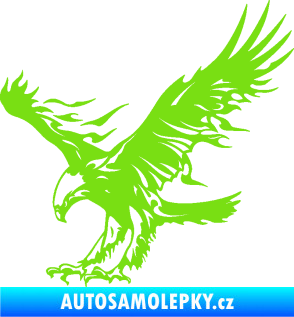 Samolepka Orel 008 levá zelená kawasaki
