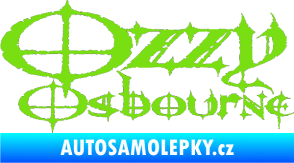 Samolepka Ozzy Osbourne 002 zelená kawasaki