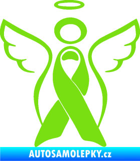 Samolepka Památeční andělíček memory zelená kawasaki
