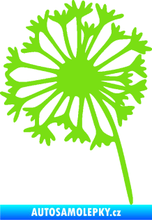 Samolepka Pampeliška 002 levá odkvetlá zelená kawasaki