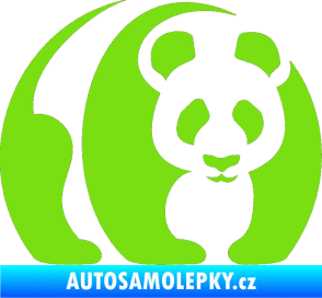Samolepka Panda 001 pravá zelená kawasaki