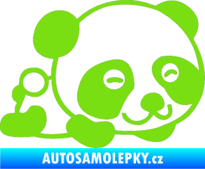 Samolepka Panda 003 pravá zelená kawasaki