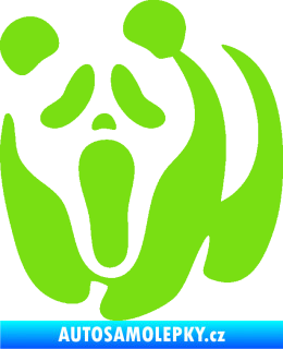 Samolepka Panda 014 levá maska Vřískot zelená kawasaki