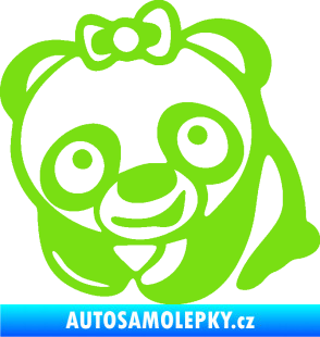 Samolepka Panda baby levá zelená kawasaki