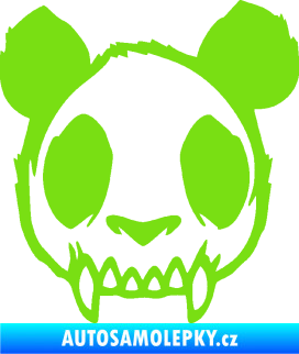 Samolepka Panda zombie  zelená kawasaki