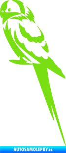 Samolepka Papoušek 004 levá zelená kawasaki