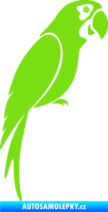 Samolepka Papoušek 009 pravá zelená kawasaki