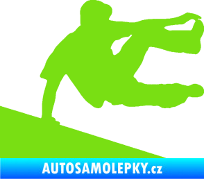 Samolepka Parkour 001 pravá zelená kawasaki