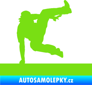 Samolepka Parkour 002 pravá zelená kawasaki