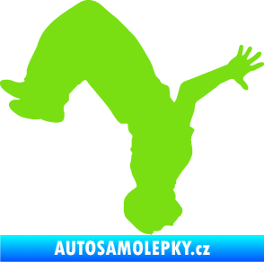 Samolepka Parkour 003 pravá zelená kawasaki