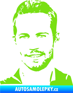 Samolepka Paul Walker 001 levá zelená kawasaki