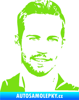 Samolepka Paul Walker 001 pravá zelená kawasaki