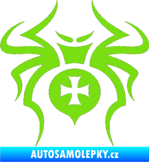 Samolepka Pavouk 003 křižák zelená kawasaki