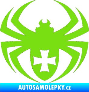 Samolepka Pavouk 004 křižák zelená kawasaki
