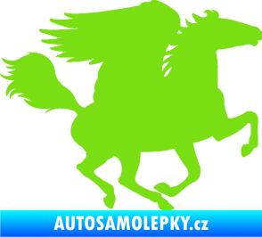 Samolepka Pegas 001 pravá okřídlený kůň zelená kawasaki
