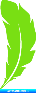 Samolepka Peříčko 003 levá zelená kawasaki