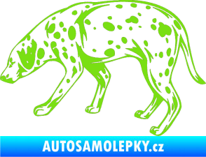 Samolepka Pes 001 levá Dalmatin zelená kawasaki