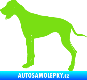 Samolepka Pes 086 levá Doga zelená kawasaki