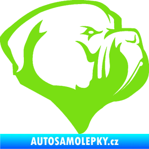 Samolepka Pes 116 pravá pitbull zelená kawasaki