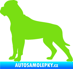 Samolepka Pes 150 levá bullmastif zelená kawasaki
