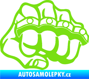Samolepka Pěst boxer pravá zelená kawasaki