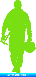 Samolepka Pilot 001 levá zelená kawasaki