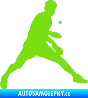 Samolepka Ping pong 002 pravá zelená kawasaki