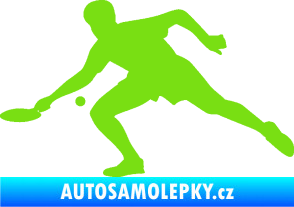 Samolepka Ping pong 001 levá zelená kawasaki