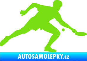 Samolepka Ping pong 001 pravá zelená kawasaki