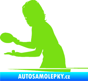 Samolepka Ping pong 005 levá zelená kawasaki