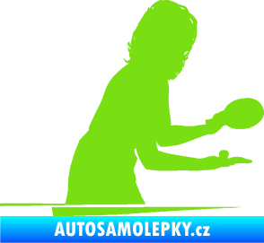 Samolepka Ping pong 005 pravá zelená kawasaki