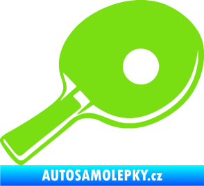 Samolepka Ping pong pálka pravá zelená kawasaki