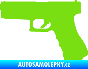 Samolepka Pistole 001 levá zelená kawasaki