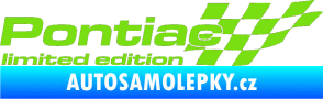 Samolepka Pontiac limited edition pravá zelená kawasaki