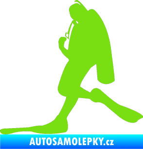 Samolepka Potápěč 007 levá zelená kawasaki