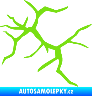 Samolepka Prasklina 007 zelená kawasaki