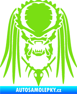 Samolepka Predátor 001  zelená kawasaki