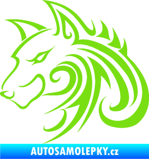 Samolepka Predator tattoo 001 levá zelená kawasaki