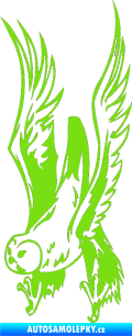 Samolepka Predators 019 levá sova zelená kawasaki