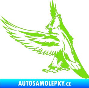 Samolepka Predators 054 levá orel zelená kawasaki