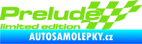 Samolepka Prelude limited edition pravá zelená kawasaki