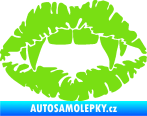 Samolepka Pusa 005 upíří polibek zelená kawasaki